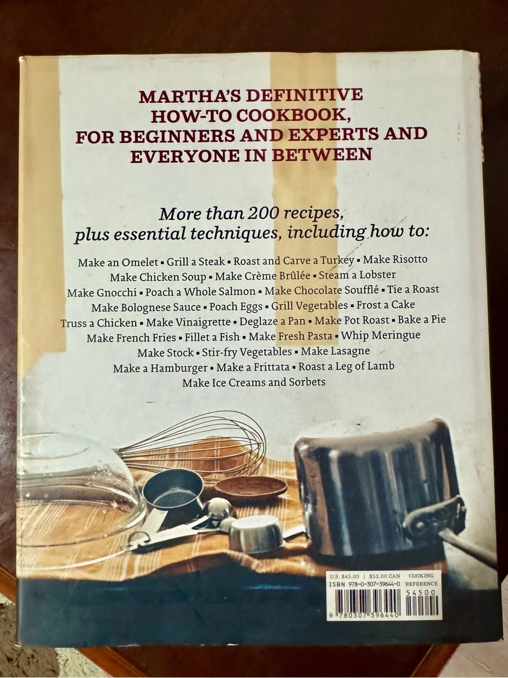 Martha Stewart Cooking School Cookbook - Pink Cover